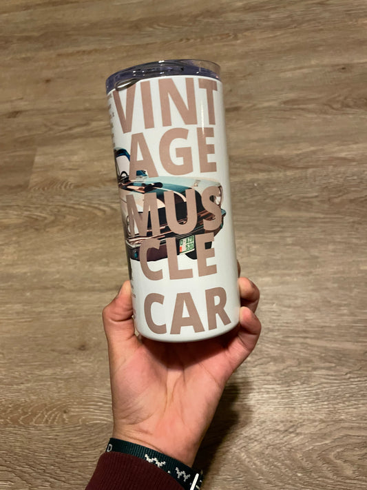 Vintage Muscle Car Tumbler