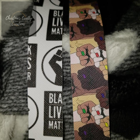 Wristlet Key Chain Blm And Sanitizer Holder